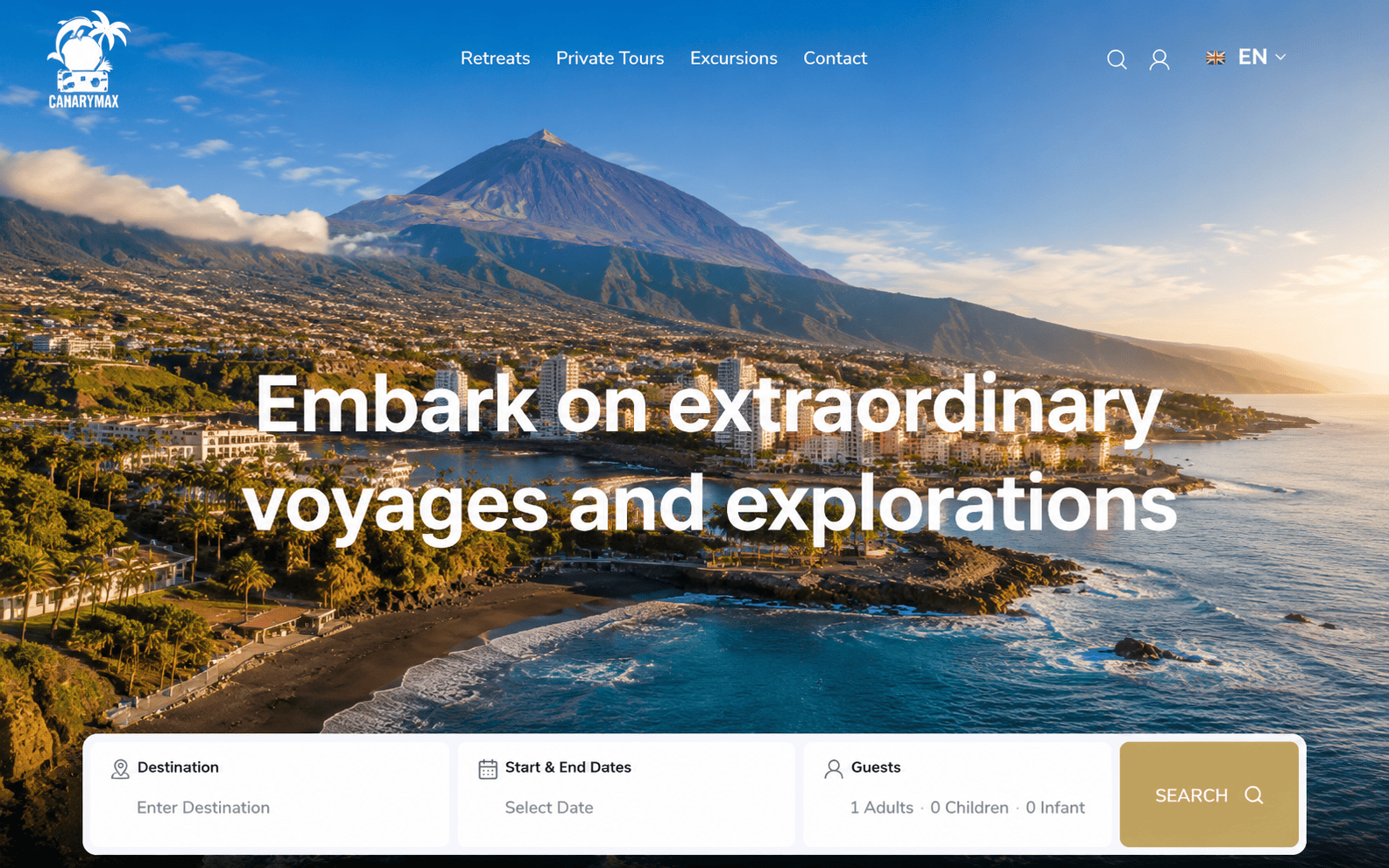 CanaryMax – prémium magántúrák weboldal